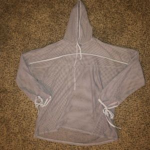 Purple mesh hoodie